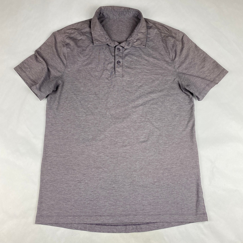 Lululemon Polo Shirt Men's Size Medium* Short Sleeve Purple